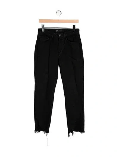 Pre-owned 3x1 Mid-rise Straight Leg Jeans In Black