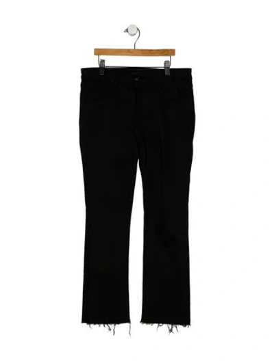 Pre-owned 3x1 Mid-rise Straight Leg Jeans In Black