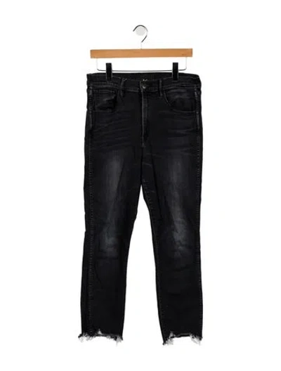 Pre-owned 3x1 Mid-rise Straight Leg Jeans In Black