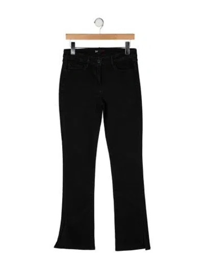 Pre-owned 3x1 Mid-rise Straight Leg Jeans In Black