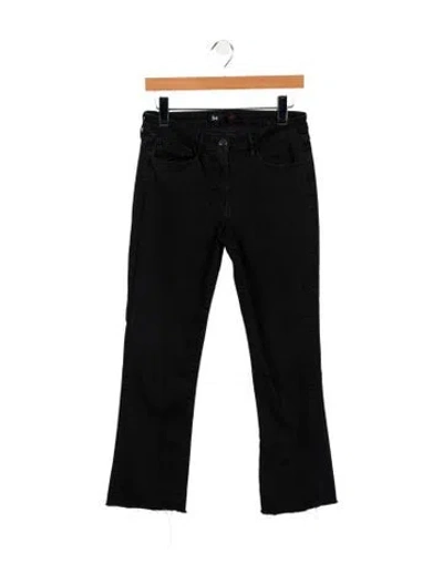 Pre-owned 3x1 Mid-rise Straight Leg Jeans In Black