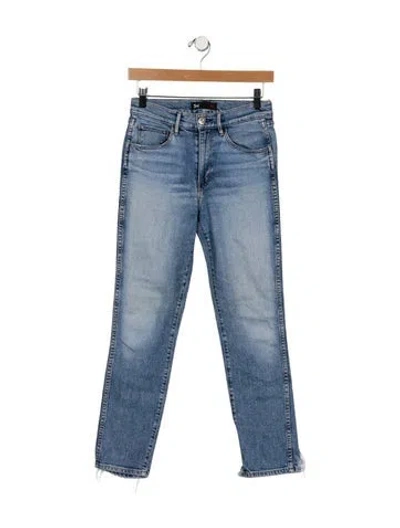 Pre-owned 3x1 Mid-rise Straight Leg Jeans In Blue