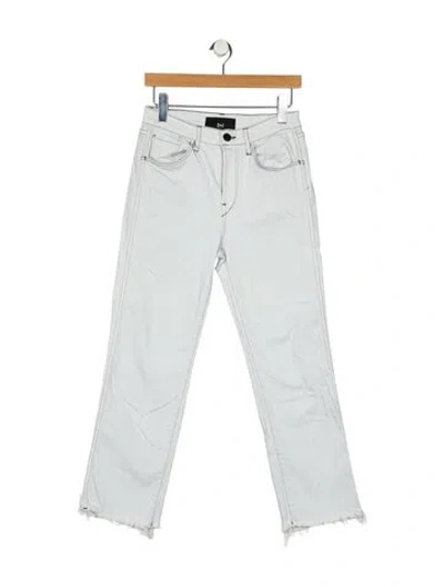 Pre-owned 3x1 Mid-rise Straight Leg Jeans In Blue