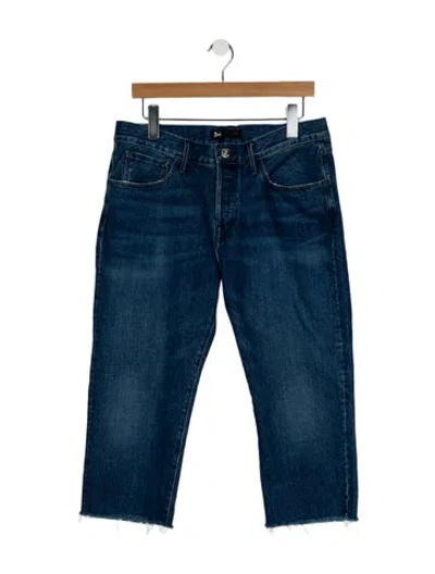 Pre-owned 3x1 Mid-rise Straight Leg Jeans In Blue