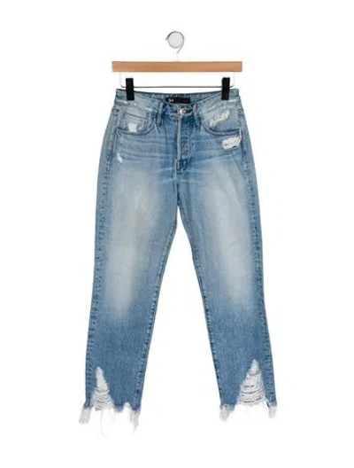 Pre-owned 3x1 Mid-rise Straight Leg Jeans In Blue