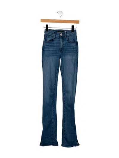 Pre-owned 3x1 Mid-rise Straight Leg Jeans In Blue