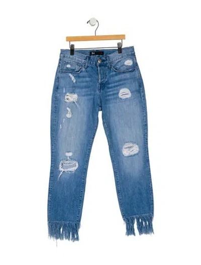 Pre-owned 3x1 Mid-rise Straight Leg Jeans In Blue