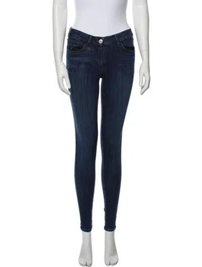 Pre-owned 3x1 Mid-rise Straight Leg Jeans In Blue