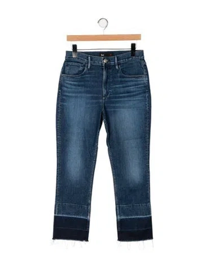 Pre-owned 3x1 Mid-rise Straight Leg Jeans In Blue