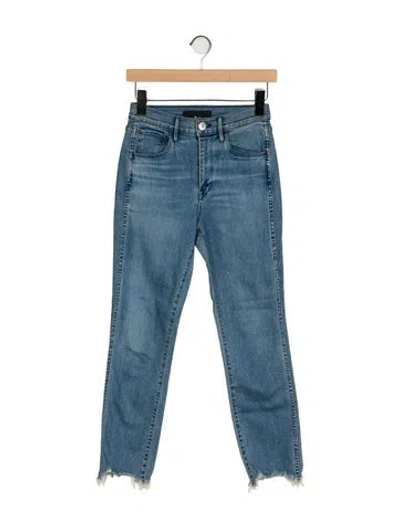 Pre-owned 3x1 Mid-rise Straight Leg Jeans In Blue