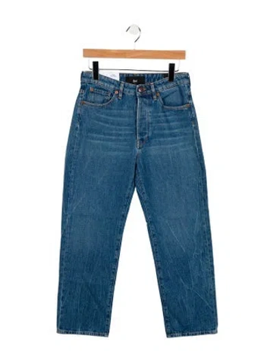Pre-owned 3x1 Mid-rise Straight Leg Jeans In Blue