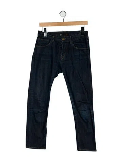 Pre-owned 3x1 Mid-rise Straight Leg Jeans In Blue