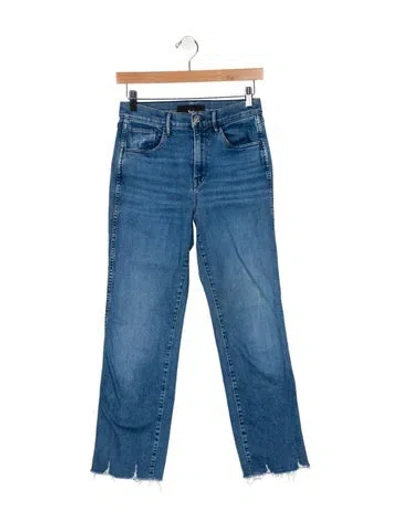 Pre-owned 3x1 Mid-rise Straight Leg Jeans In Blue