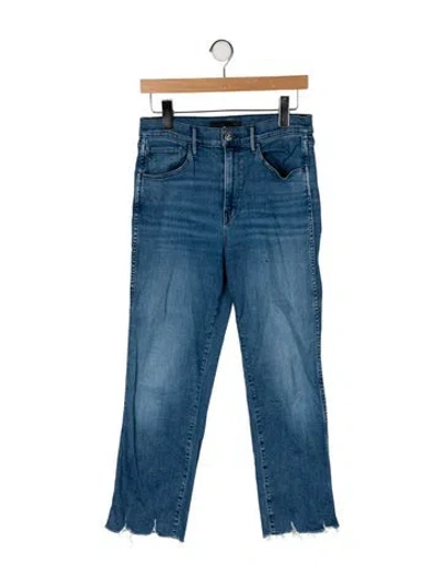 Pre-owned 3x1 Mid-rise Straight Leg Jeans In Blue