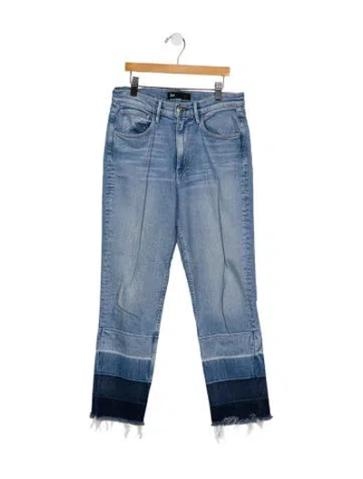 Pre-owned 3x1 Mid-rise Straight Leg Jeans In Blue