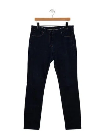 Pre-owned 3x1 Mid-rise Straight Leg Jeans In Blue