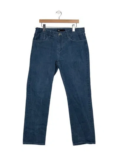 Pre-owned 3x1 Mid-rise Straight Leg Jeans In Blue