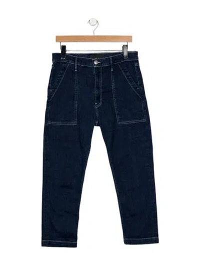 Pre-owned 3x1 Mid-rise Straight Leg Jeans In Blue