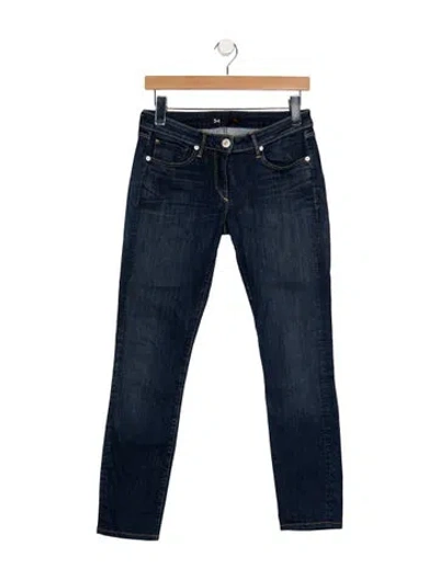 Pre-owned 3x1 Mid-rise Straight Leg Jeans In Blue