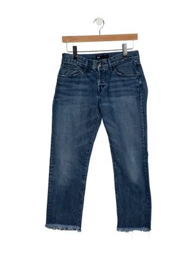 Pre-owned 3x1 Mid-rise Straight Leg Jeans In Blue