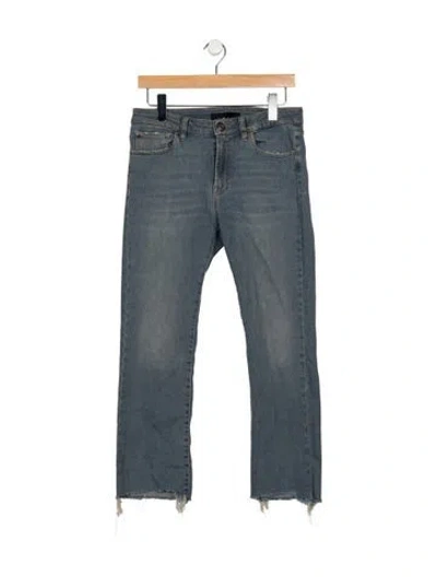Pre-owned 3x1 Mid-rise Straight Leg Jeans In Blue