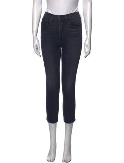 Pre-owned 3x1 Mid-rise Straight Leg Jeans In Gray