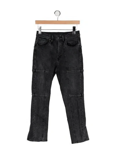 Pre-owned 3x1 Mid-rise Straight Leg Jeans In Gray