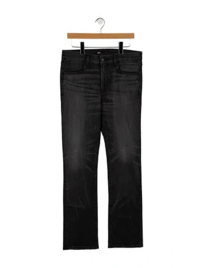Pre-owned 3x1 Mid-rise Straight Leg Jeans In Gray