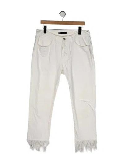 Pre-owned 3x1 Mid-rise Straight Leg Jeans In Neutral