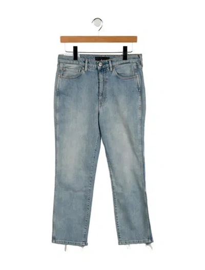 Pre-owned 3x1 Mid-rise Straight Leg Jeans W/ Tags In Blue