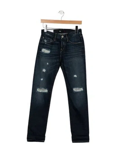Pre-owned 3x1 Mid-rise Straight Leg Jeans W/ Tags In Blue