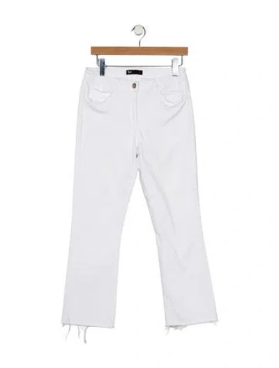 Pre-owned 3x1 Mid-rise Straight Leg Jeans In White