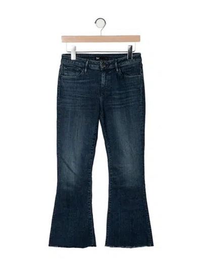 Pre-owned 3x1 Mid-rise Wide Leg Jeans In Blue