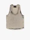 3x1 Moon Stone-washed Denim Tank Top In Grey