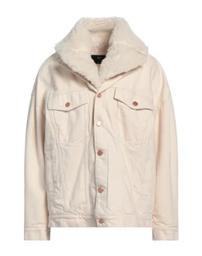 3x1 Nyc Woman Denim Outerwear Cream Size M Cotton In White