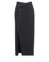3x1 Nyc Woman Denim Skirt Black Size 28 Cotton