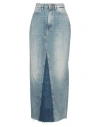 3x1 Nyc Woman Denim Skirt Blue Size 30 Cotton In Blue
