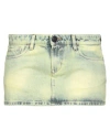 3x1 Woman Denim Skirt Yellow Size 26 Cotton In Yellow