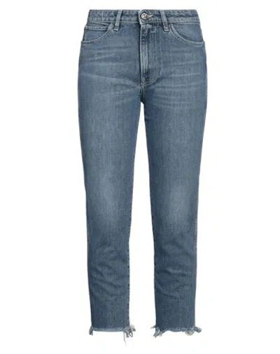 3x1 Nyc Woman Jeans Blue Size 27 Cotton, Elastane