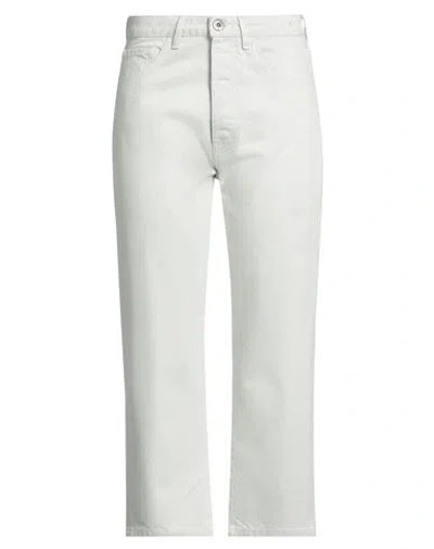 3x1 Woman Denim Pants Beige Size 30 Cotton, Elastane In Blue