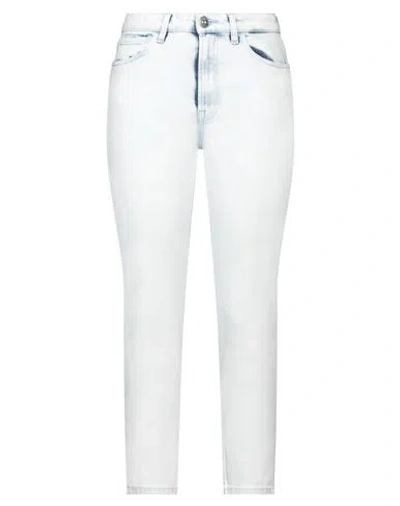 3X1 3X1 NYC WOMAN JEANS BLUE SIZE 29 COTTON, ELASTANE