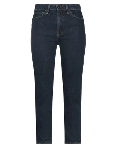 3x1 Nyc Woman Jeans Blue Size 30 Cotton, Elastane