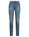 3x1 Nyc Woman Jeans Blue Size 32 Paper In Blue