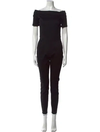 Pre-owned 3x1 Off-the-shoulder Jumpsuit In Black