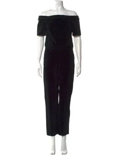 Pre-owned 3x1 Off-the-shoulder Jumpsuit In Black