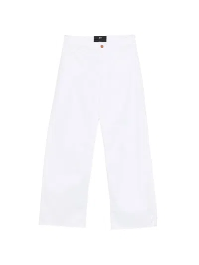 3x1 Patch-pocket Wide-leg Jeans In White