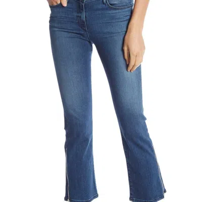 3X1 PRESLEY GUSSET ZIP JEANS CROPPED DENIM