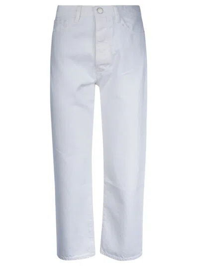 3x1 Sabina Girlfriend Core Jeans In Optic White