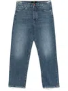 3x1 Sabina Girlfriend Yoke Jeans In Blue