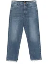 3x1 Sabina Girlfriend Yoke Jeans In Blue